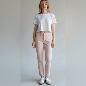 J.Crew 27P Peach Pink Utility Pocket Chino Pants Tencel Stretch Ankle Slim Fit
